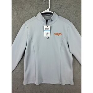 Original Penguin Sport Quarter 1/4 Zip Pullover Mens Large Pearl Blue Golf  New